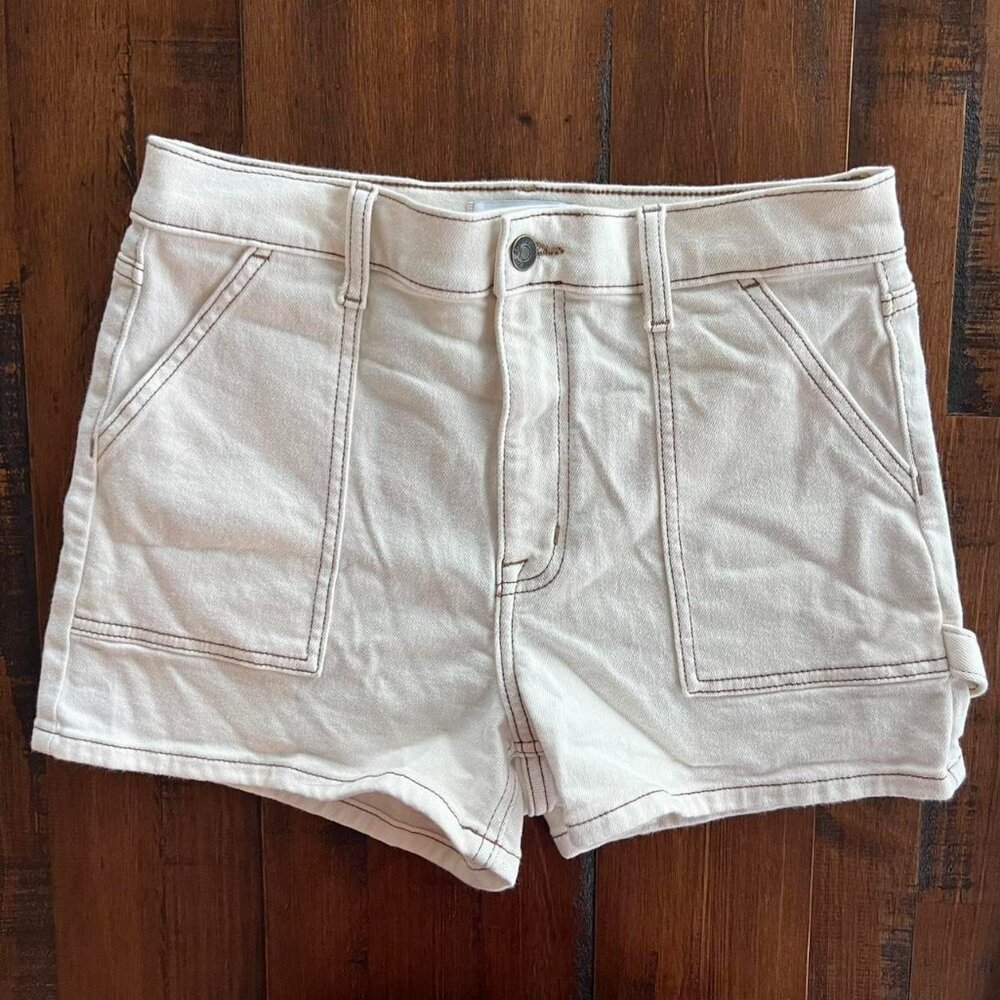 Studio Blue Ecru Carpenter Shorts – Utility Inspired (Size 28")